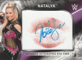 2018 Topps WWE - Autographed Kiss Cards #NNO Natalya Front