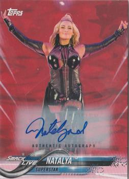 2018 Topps WWE - Autographs Red #66 Natalya Front