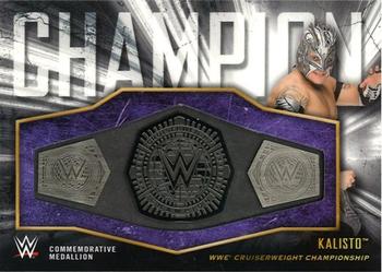 2018 Topps WWE - Commemorative Championship Medallions #CC-KA Kalisto Front