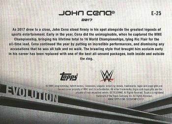 2018 Topps WWE - Evolution #E-25 John Cena Back
