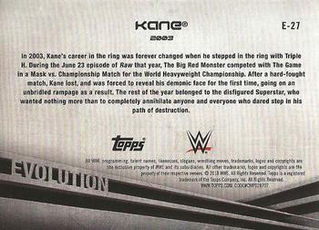 2018 Topps WWE - Evolution #E-27 Kane Back
