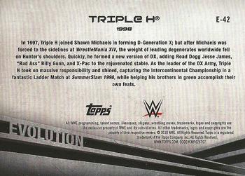 2018 Topps WWE - Evolution #E-42 Triple H Back