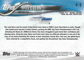 2018 Topps WWE - Roster Updates #R-9 Epico Colon Back