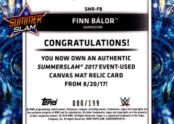 2018 Topps WWE - SummerSlam 2017 Mat Relics Bronze #SMR-FB Finn Bálor Back