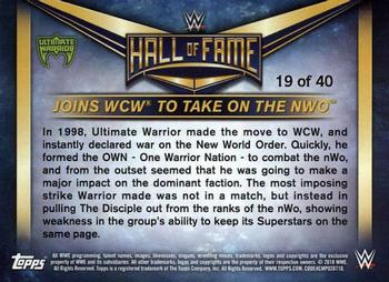 2018 Topps WWE - WWE Hall of Fame Tribute Ultimate Warrior #19 Joins WCW to take on the nWo Back