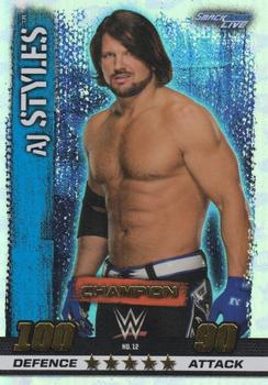 2017 Topps Slam Attax WWE 10th Edition #12 AJ Styles Front