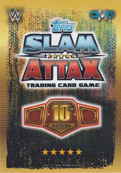 2017 Topps Slam Attax WWE 10th Edition #62 The Rock / Stone Cold Steve Austin Back