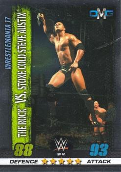 2017 Topps Slam Attax WWE 10th Edition #62 The Rock / Stone Cold Steve Austin Front