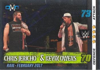 2017 Topps Slam Attax WWE 10th Edition #69 Chris Jericho / Kevin Owens Front