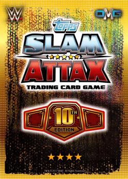2017 Topps Slam Attax WWE 10th Edition #74 John Cena / Nikki Bella Back