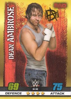 2017 Topps Slam Attax WWE 10th Edition #100 Dean Ambrose Front