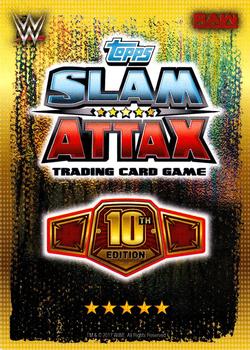 2017 Topps Slam Attax WWE 10th Edition #124 Samoa Joe Back