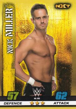2017 Topps Slam Attax WWE 10th Edition #205 Nick Miller Front
