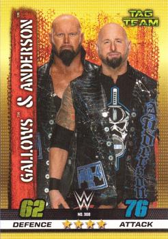 2017 Topps Slam Attax WWE 10th Edition #308 Gallows / Anderson Front