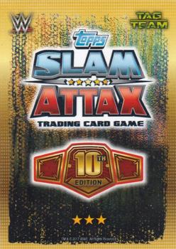 2017 Topps Slam Attax WWE 10th Edition #311 Heath Slater / Rhyno Back