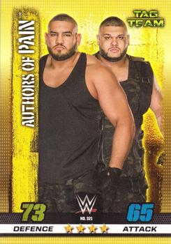 2017 Topps Slam Attax WWE 10th Edition #321 Authors Of Pain Front