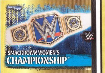 2017 Topps Slam Attax WWE 10th Edition #348 Smackdown Women's Championship Front