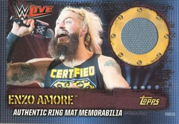 2017 Topps Slam Attax WWE 10th Edition - Ring Mat Memorabilia #RMGB Enzo Amore Front