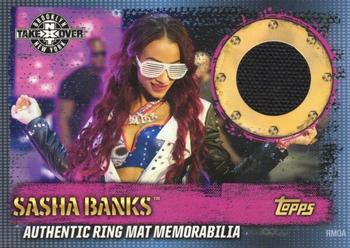 2017 Topps Slam Attax WWE 10th Edition - Ring Mat Memorabilia #RMOA Sasha Banks Front