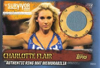 2017 Topps Slam Attax WWE 10th Edition - Ring Mat Memorabilia #RMSB Charlotte Flair Front