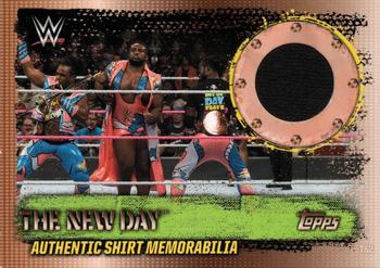 2017 Topps Slam Attax WWE 10th Edition - Shirt Memorabilia #TS2 The New Day Front