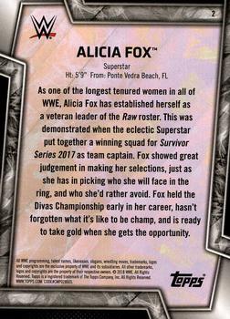 2018 Topps WWE Women's Division #2 Alicia Fox Back
