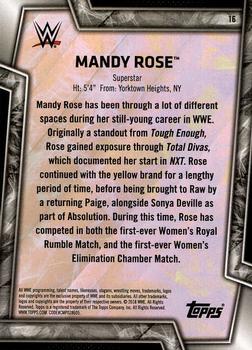 2018 Topps WWE Women's Division #16 Mandy Rose Back