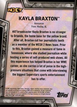 2018 Topps WWE Women's Division #39 Kayla Braxton Back