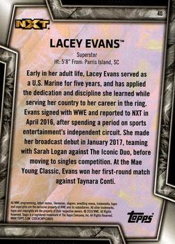 2018 Topps WWE Women's Division #40 Lacey Evans Back