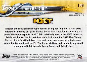 2018 Topps WWE Then Now Forever #109 Bianca Belair Back