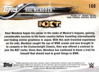 2018 Topps WWE Then Now Forever #160 Raul Mendoza Back