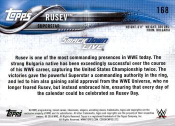 2018 Topps WWE Then Now Forever #168 Rusev Back