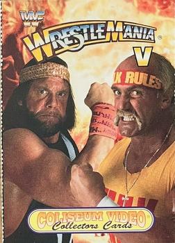1993 Coliseum Video WWF WrestleMania #5 Hulk Hogan / Macho Man Randy Savage Front