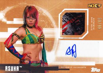 2017 Topps WWE Undisputed - Autograph Relics Bronze #UAR-AS Asuka Front
