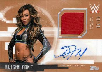 2017 Topps WWE Undisputed - Autograph Relics Bronze #UAR-AF Alicia Fox Front