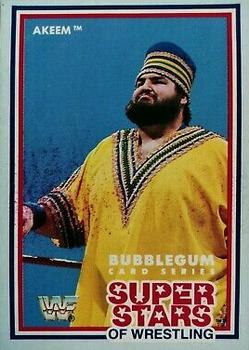 1989 Market Scene WWF Superstars of Wrestling Series 1 #13 Akeem Front