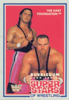 1989-90 Market Scene WWF Superstars of Wrestling Series 3 #8 The Hart Foundation Front