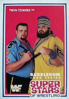 1989-90 Market Scene WWF Superstars of Wrestling Series 3 #14 Twin Towers Front