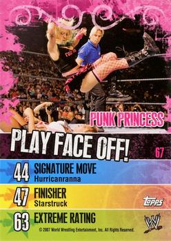 2007 Topps WWE Face-Off #67 Ashley Back