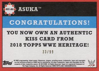 2018 Topps WWE Heritage - Kiss Cards #KC-AS Asuka Back