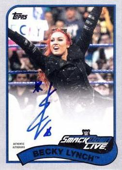 2018 Topps WWE Heritage - Autographs Silver #A-BL Becky Lynch Front
