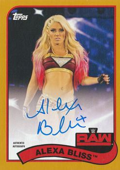2018 Topps WWE Heritage - Autographs Gold #A-AB Alexa Bliss Front