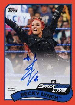 2018 Topps WWE Heritage - Autographs Red #A-BL Becky Lynch Front