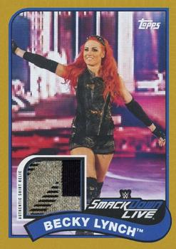 2018 Topps WWE Heritage - Shirt Relics Gold #SR-BE Becky Lynch Front
