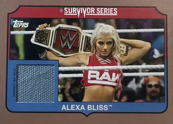 2018 Topps WWE Heritage - Survivor Series 2017 Mat Relics Bronze #SS-AB Alexa Bliss Front