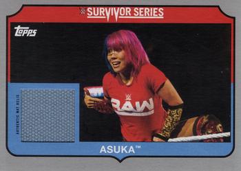 2018 Topps WWE Heritage - Survivor Series 2017 Mat Relics Silver #SS-AS Asuka Front