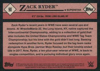 2018 Topps WWE Heritage - Bronze #90 Zack Ryder Back