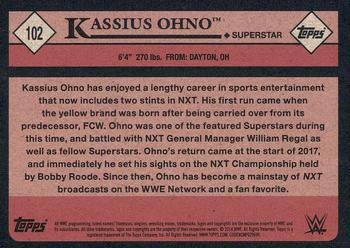2018 Topps WWE Heritage - Bronze #102 Kassius Ohno Back