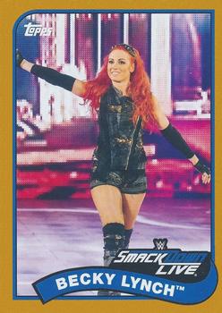 2018 Topps WWE Heritage - Gold #10 Becky Lynch Front