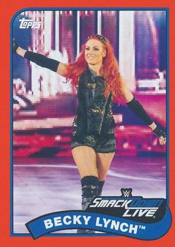 2018 Topps WWE Heritage - Red #10 Becky Lynch Front